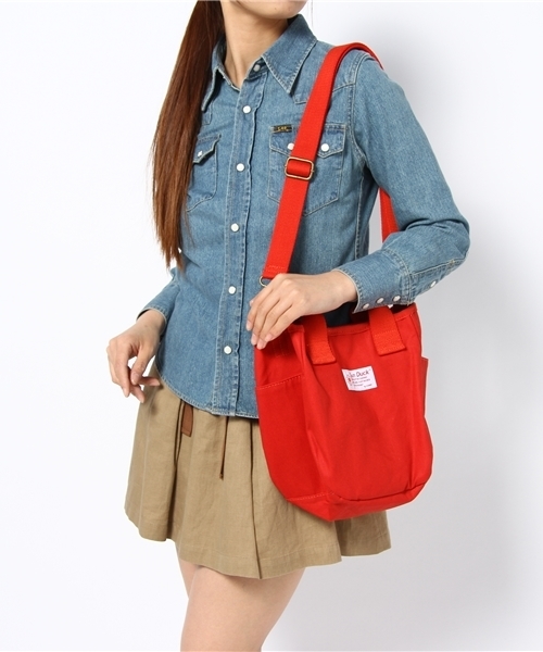 coen(コーエン)の「Sun Duck(サンダック)2WAYランチトートバッグ(トートバッグ・レディース・オレンジ/ダークグリーン/ロイヤルブルー/レッド/コバルトブルー・フリー)」の12枚目の写真