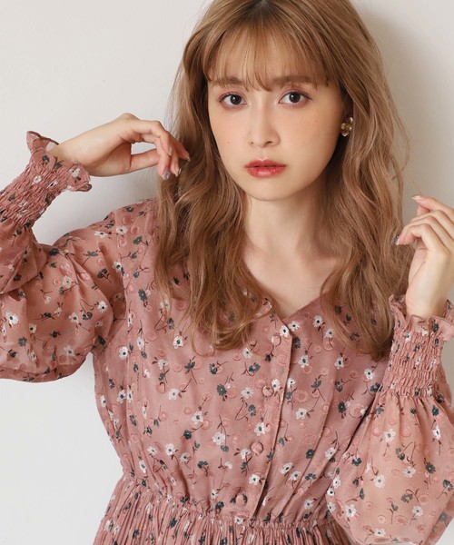 セール】【ZOZO限定】花柄プリーツワンピース（ワンピース