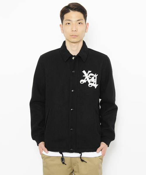 XLARGE（エクストララージ）の「MELTON JACKET（ブルゾン・メンズ・ブラック/ネイビー・LARGE/SMALL/X-LARGE/MEDIUM）」の3枚目の写真