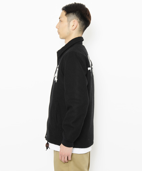 XLARGE（エクストララージ）の「MELTON JACKET（ブルゾン・メンズ・ブラック/ネイビー・LARGE/SMALL/X-LARGE/MEDIUM）」の4枚目の写真