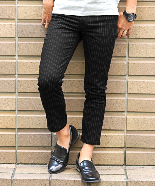 LUXSTYLE(ラグスタイル)の「総柄アンクルパンツ(その他パンツ・メンズ・ブラック/グレー・S/M/L/XL)」の3枚目の写真