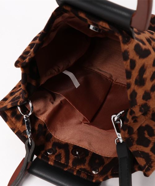 fifth（フィフス）の「バンブーハンドル2wayレオパードバッグ（ハンドバッグ・レディース・ベージュ/ブラウン・FREE）」の15枚目の写真