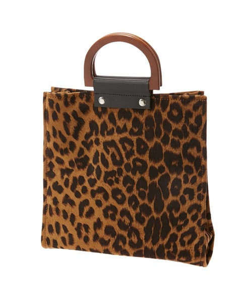 fifth（フィフス）の「バンブーハンドル2wayレオパードバッグ（ハンドバッグ・レディース・ベージュ/ブラウン・FREE）」の10枚目の写真