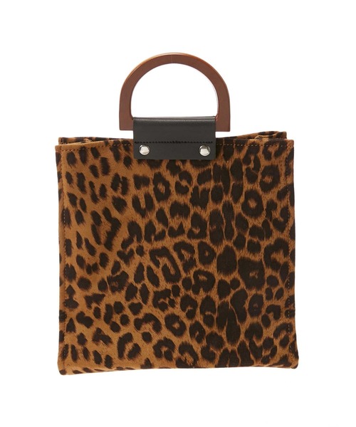fifth（フィフス）の「バンブーハンドル2wayレオパードバッグ（ハンドバッグ・レディース・ベージュ/ブラウン・FREE）」の6枚目の写真