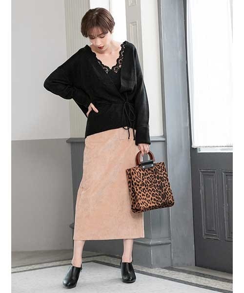 fifth（フィフス）の「バンブーハンドル2wayレオパードバッグ（ハンドバッグ・レディース・ベージュ/ブラウン・FREE）」の9枚目の写真