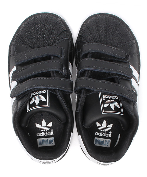 adidas Originals(アディダスオリジナルス)の「ベビー キッズ アディダス スーパースター adidas SS 2 CMF I G04534(スニーカー・キッズ・ブラック・14cm/13cm/16cm/15cm)」の9枚目の写真