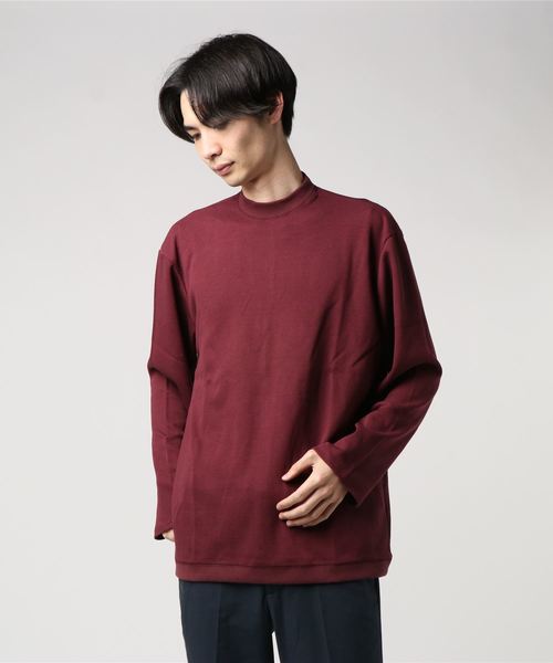 Milok（ミロック）の「U NECK KNITSEW（ニット/セーター・メンズ・レッド系その他/ブラック・44/46/48）」の7枚目の写真