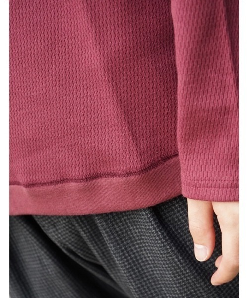 Milok（ミロック）の「U NECK KNITSEW（ニット/セーター・メンズ・レッド系その他/ブラック・44/46/48）」の6枚目の写真