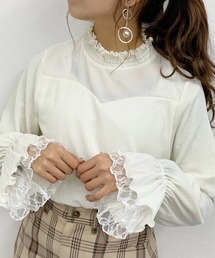 apres jour | 楊柳クロスハイネックブラウス【ZOZOTOWN限定アイテム】(シャツ/ブラウス)