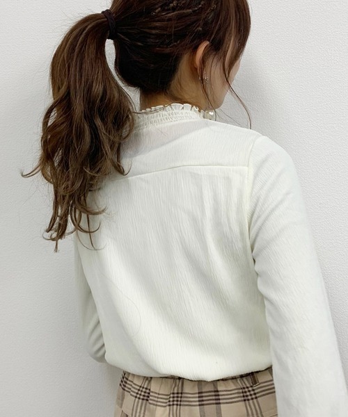 apres jour（アプレジュール）の「楊柳クロスハイネックブラウス【ZOZOTOWN限定アイテム】（シャツ/ブラウス・レディース・ブラック/オフホワイト/ミント/ラベンダー・フリー）」の11枚目の写真