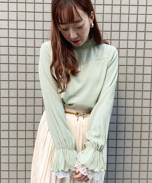 apres jour（アプレジュール）の「楊柳クロスハイネックブラウス【ZOZOTOWN限定アイテム】（シャツ/ブラウス・レディース・ブラック/オフホワイト/ミント/ラベンダー・フリー）」の14枚目の写真