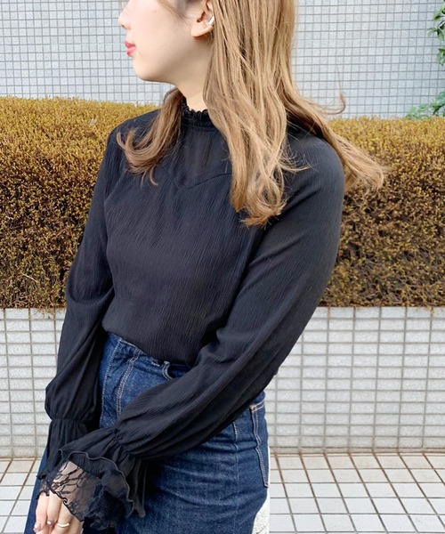 apres jour（アプレジュール）の「楊柳クロスハイネックブラウス【ZOZOTOWN限定アイテム】（シャツ/ブラウス・レディース・ブラック/オフホワイト/ミント/ラベンダー・フリー）」の19枚目の写真