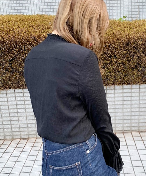 apres jour（アプレジュール）の「楊柳クロスハイネックブラウス【ZOZOTOWN限定アイテム】（シャツ/ブラウス・レディース・ブラック/オフホワイト/ミント/ラベンダー・フリー）」の20枚目の写真