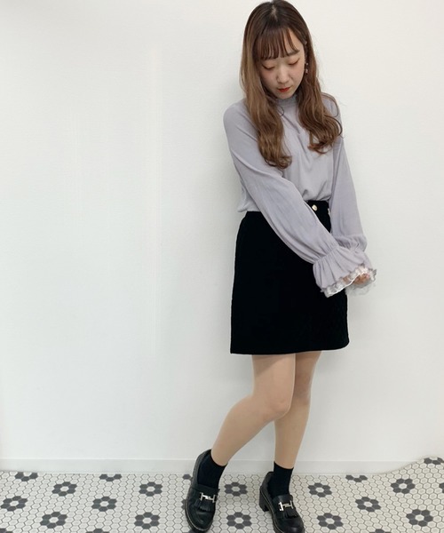 apres jour（アプレジュール）の「楊柳クロスハイネックブラウス【ZOZOTOWN限定アイテム】（シャツ/ブラウス・レディース・ブラック/オフホワイト/ミント/ラベンダー・フリー）」の7枚目の写真