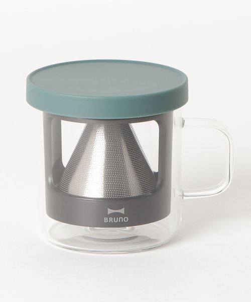 BRUNO(ブルーノ)の「BRUNO パーソナルコーヒードリッパー BHK244(キッチンツール・レディース・ピンク/グリーン/アイボリー・フリ-)」の4枚目の写真