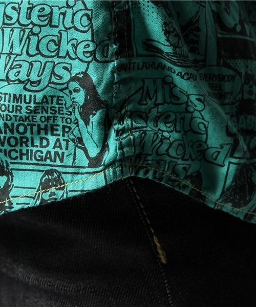 HYSTERIC GLAMOUR（ヒステリックグラマー）の「STRANGE COMIC総柄 長袖SH（シャツ/ブラウス・レディース・ピンク系その他/グリーン系その他/グレー系その他・FREE）」の15枚目の写真