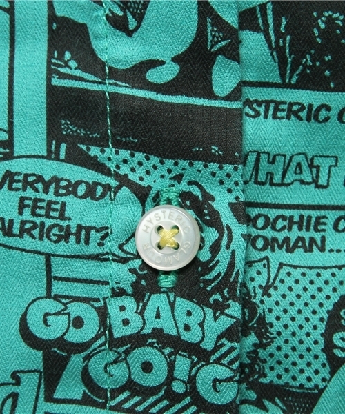 HYSTERIC GLAMOUR（ヒステリックグラマー）の「STRANGE COMIC総柄 長袖SH（シャツ/ブラウス・レディース・ピンク系その他/グリーン系その他/グレー系その他・FREE）」の8枚目の写真