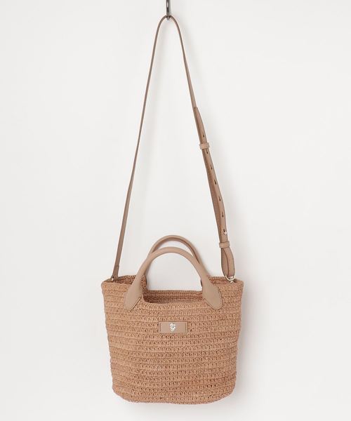 SHIPS（シップス）の「HELEN.K:CASSIA MINI（トートバッグ・レディース・ベージュ系その他/ブラック・ONE SIZE）」の2枚目の写真