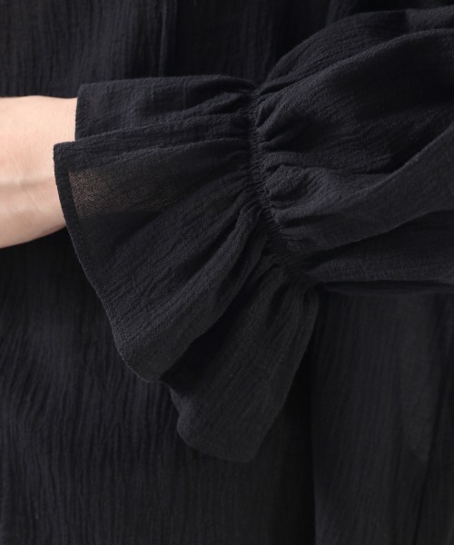 LOWRYS FARM（ローリーズファーム）の「ヨウリュウカフタンブラウス　879459（シャツ/ブラウス・レディース・ブラック/オフホワイト/ピンク・FREE）」の12枚目の写真