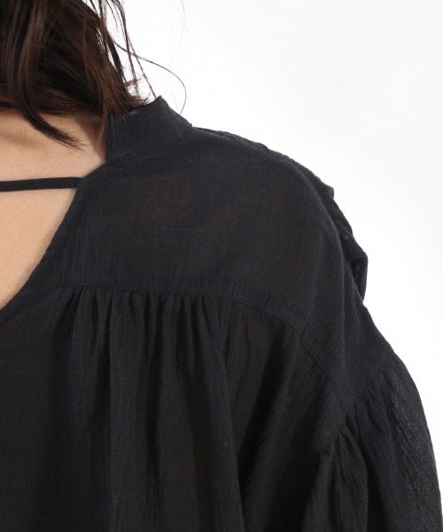 LOWRYS FARM（ローリーズファーム）の「ヨウリュウカフタンブラウス　879459（シャツ/ブラウス・レディース・ブラック/オフホワイト/ピンク・FREE）」の14枚目の写真