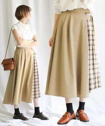 select MOCA | チェックプリーツ切替スカート(スカート)