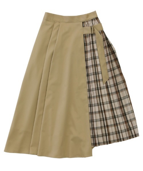 select MOCA（セレクトモカ）の「チェックプリーツ切替スカート（スカート・レディース・ブラック/ベージュ・FREE）」の17枚目の写真