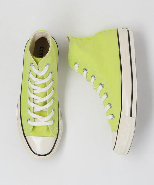CONVERSE(コンバース)の「<CONVERSE(コンバース)>ALL STAR US NEONCOLORS HI スニーカー о(スニーカー・レディース・ライム・23cm/22.5cm/23.5cm/24cm/24.5cm)」の1枚目の写真