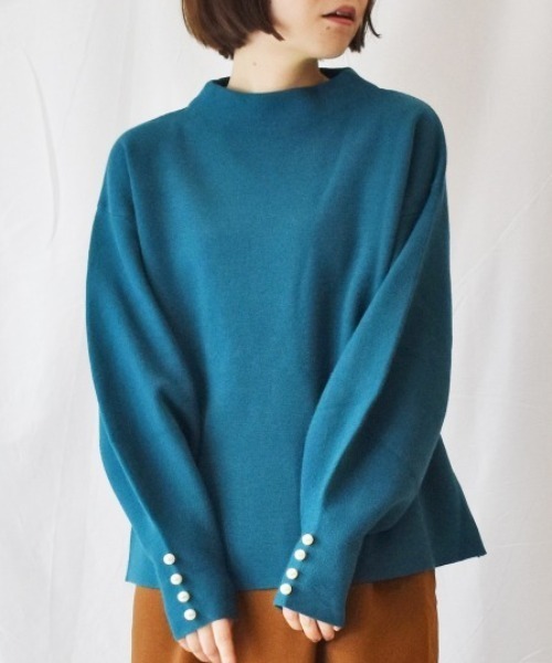 袖パール付ニットプルオーバー ニット セーター Ranan ラナン のファッション通販 Zozotown