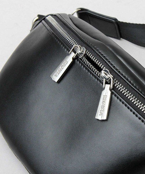 REGiSTA（レジスタ）の「スプリットレザー（牛床革） ウエストポーチ（ボディバッグ/ウエストポーチ・メンズ・ブラック/ダークブラウン/ブラック系その他・FREE）」の15枚目の写真