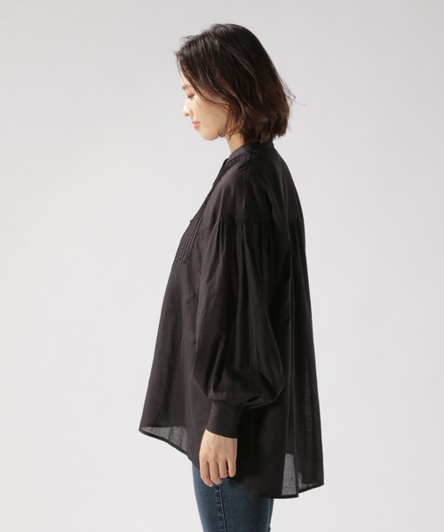 BAYFLOW（ベイフロー）の「VINTAGＥ風シャツ（シャツ/ブラウス・レディース・ブラック/カーキ・FREE）」の11枚目の写真