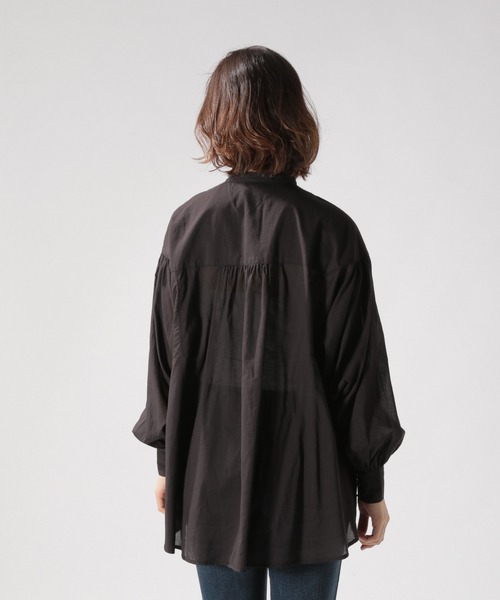 BAYFLOW（ベイフロー）の「VINTAGＥ風シャツ（シャツ/ブラウス・レディース・ブラック/カーキ・FREE）」の12枚目の写真