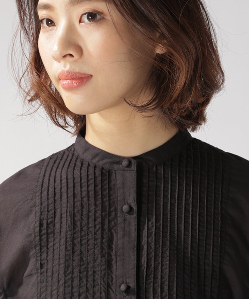 BAYFLOW（ベイフロー）の「VINTAGＥ風シャツ（シャツ/ブラウス・レディース・ブラック/カーキ・FREE）」の13枚目の写真