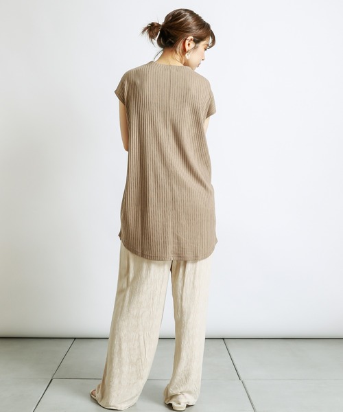 natural couture(ナチュラルクチュール)の「オリエンタルジャガードパンツ(その他パンツ・レディース・アイボリー/ラベンダー/レンガ・FREE)」の4枚目の写真