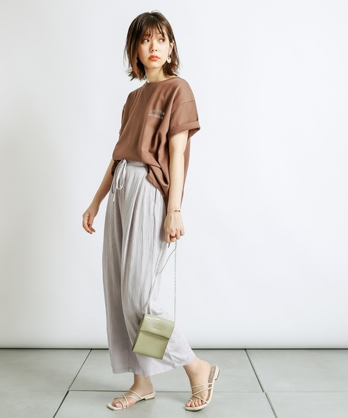 natural couture(ナチュラルクチュール)の「オリエンタルジャガードパンツ(その他パンツ・レディース・アイボリー/ラベンダー/レンガ・FREE)」の22枚目の写真