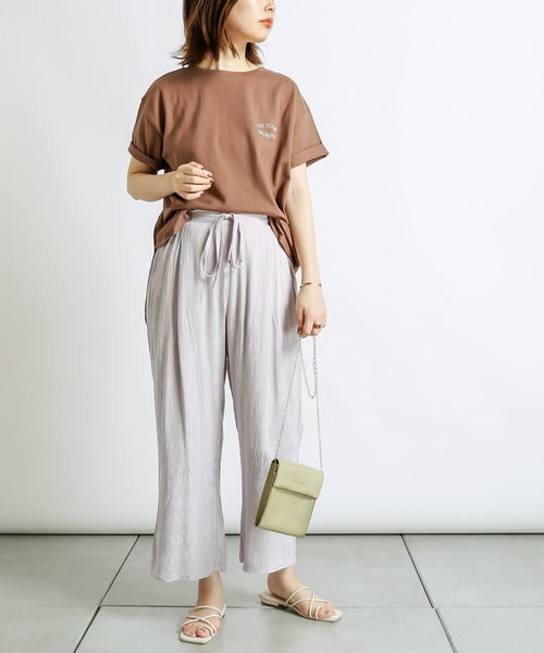 natural couture(ナチュラルクチュール)の「オリエンタルジャガードパンツ(その他パンツ・レディース・アイボリー/ラベンダー/レンガ・FREE)」の13枚目の写真