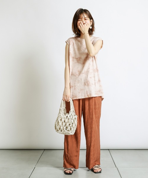 natural couture(ナチュラルクチュール)の「オリエンタルジャガードパンツ(その他パンツ・レディース・アイボリー/ラベンダー/レンガ・FREE)」の14枚目の写真