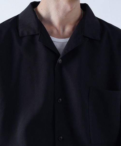 kutir（クティール）の「袖ボタンレスオープンカラーシャツ（シャツ/ブラウス・メンズ・ブラック/オフホワイト/グレイッシュベージュ・MEDIUM/LARGE）」の17枚目の写真