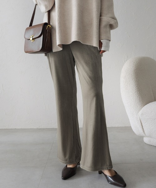 ETRO エトロ ジャガード フレア パンツ ベロア ETRO エトロ ジャガード