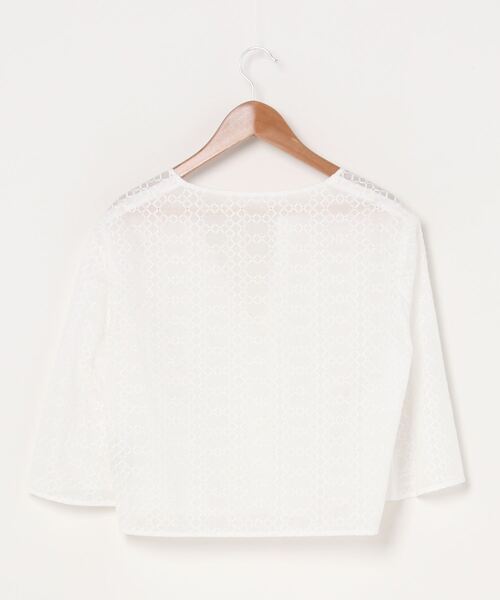 HANAE MORI(ハナエモリ)の「【HANAE MORI】綿レース シャツ(シャツ/ブラウス・レディース・ホワイト・40/38)」の2枚目の写真
