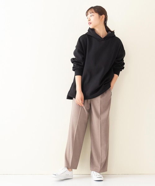 INNOCENT BLUE（イノセントブルー）の「【INNOCENT BLUE/イノセントブルー】フェイクウールセンタープレスパンツ　ワイドパンツ　ストレッチ素材（その他パンツ・レディース・ライトグレー/ブラック/ライトブラウン/ライトベージュ・MEDIUM）」の19枚目の写真