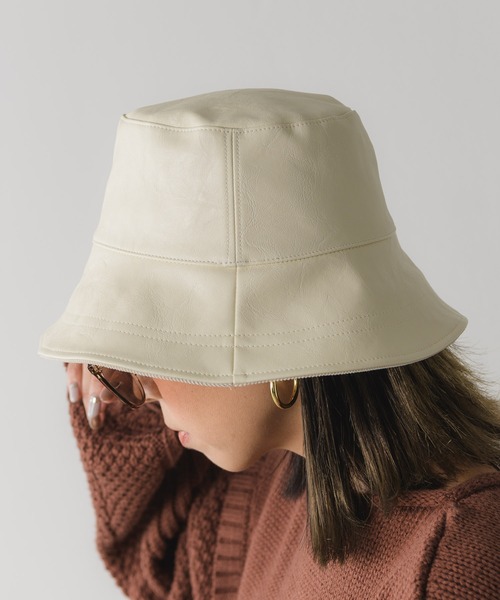 Auntie Rosa Holiday（アンティローザホリデー）の「2WAYリバーシブルバケットハット（ハット・レディース・ブラック/ナチュラル・FREE）」の16枚目の写真