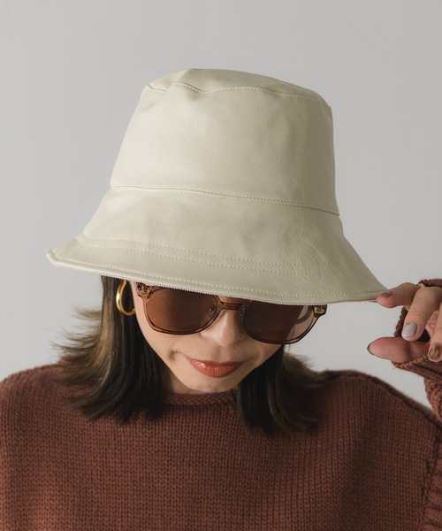 Auntie Rosa Holiday（アンティローザホリデー）の「2WAYリバーシブルバケットハット（ハット・レディース・ブラック/ナチュラル・FREE）」の17枚目の写真