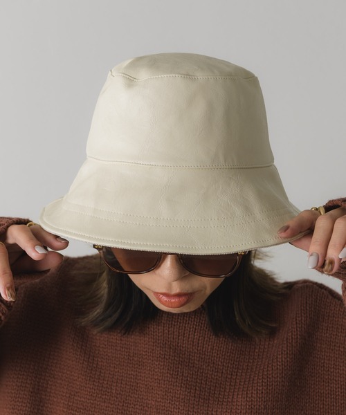 Auntie Rosa Holiday（アンティローザホリデー）の「2WAYリバーシブルバケットハット（ハット・レディース・ブラック/ナチュラル・FREE）」の18枚目の写真