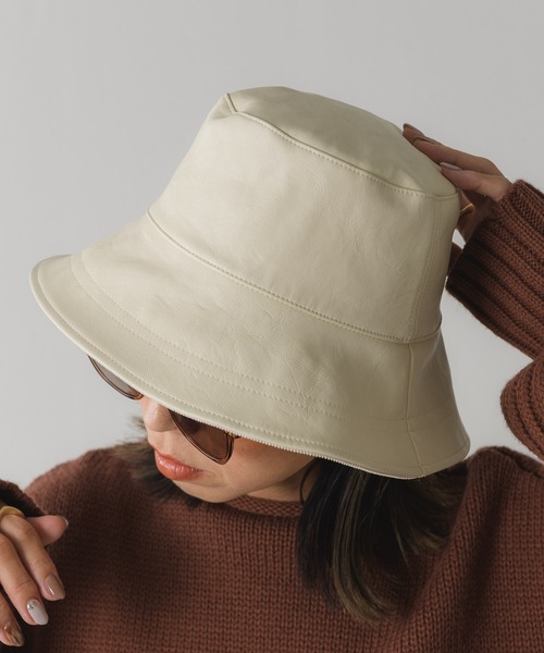 Auntie Rosa Holiday（アンティローザホリデー）の「2WAYリバーシブルバケットハット（ハット・レディース・ブラック/ナチュラル・FREE）」の19枚目の写真