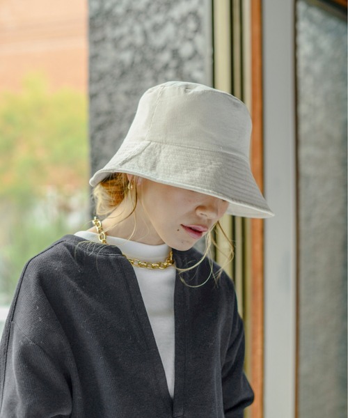 Auntie Rosa Holiday（アンティローザホリデー）の「2WAYリバーシブルバケットハット（ハット・レディース・ブラック/ナチュラル・FREE）」の13枚目の写真