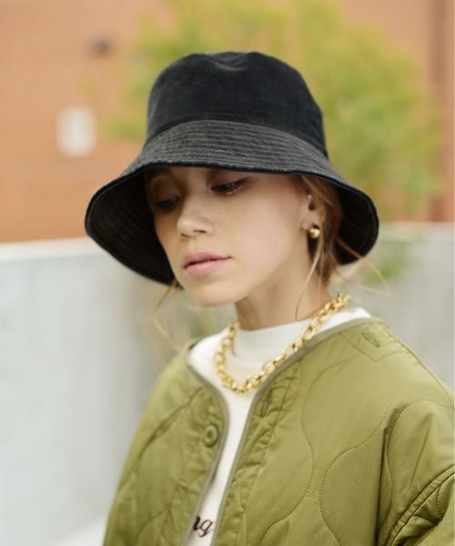 Auntie Rosa Holiday（アンティローザホリデー）の「2WAYリバーシブルバケットハット（ハット・レディース・ブラック/ナチュラル・FREE）」の7枚目の写真