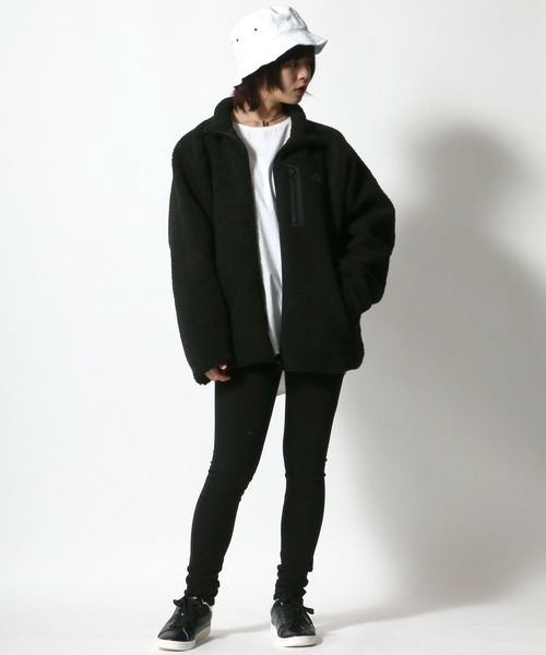 Kappa（カッパ）の「Kappa（カッパ）スタンドカラー シープボアフリースジャケットブルソン メンズ レディース（ブルゾン・メンズ・ベージュ/オフホワイト/ブラック/グリーン/アイボリー/モカ/ブラック系その他/ホワイト系その他/ブラック系その他2/ブラック系その他3/ベージュ系その他/チャコールグレー/ブラック系その他4・S/M/L/XL）」の18枚目の写真