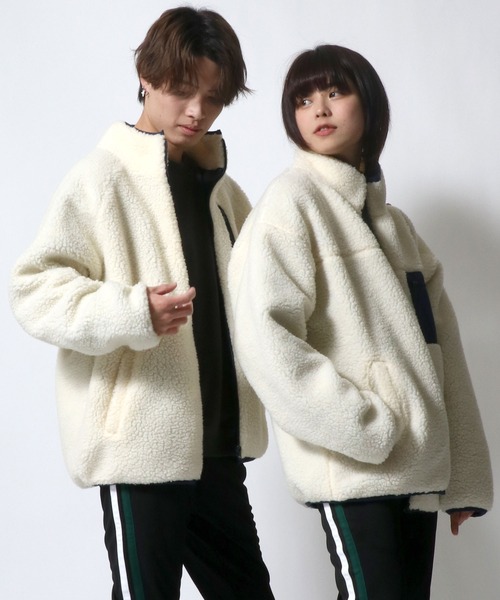 セール】Kappa（カッパ）スタンドカラー シープボアフリース