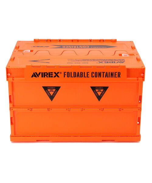 フォーリミ コンテナ ボックス オレンジ AVIREX（アヴィレックス）の「折り畳みコンテナボックス