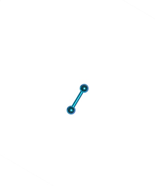 MORPH(モルフ)の「MORPH モルフ バーベルボディーピアス 14ゲージ 6mm~12mm(ピアス(片耳用)・レディース・ブルーグリーン・6/8/10/12)」の1枚目の写真